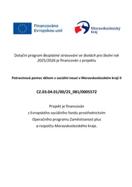 Bezplatné stravování ve školách pro školní rok  2025/2026 | Obrázek