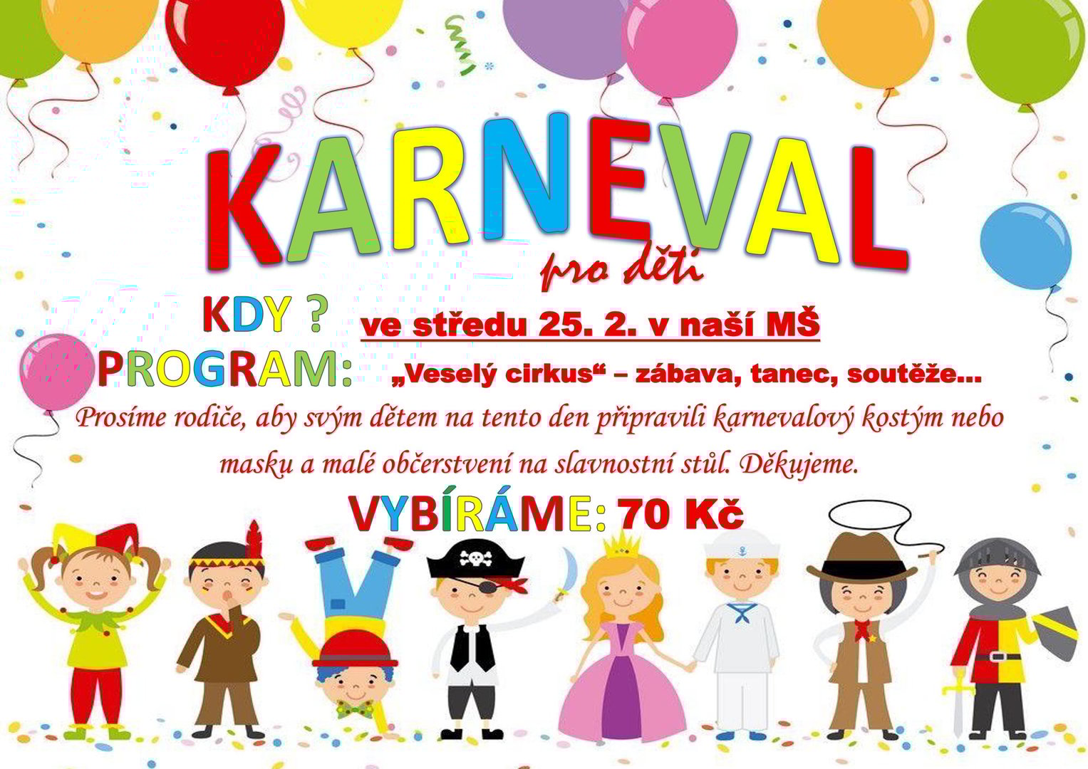 Karneval pro děti