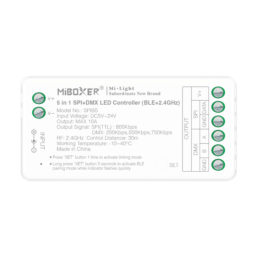 5 in 1 SPI+DMX LED Controller (BLE+2.4G)