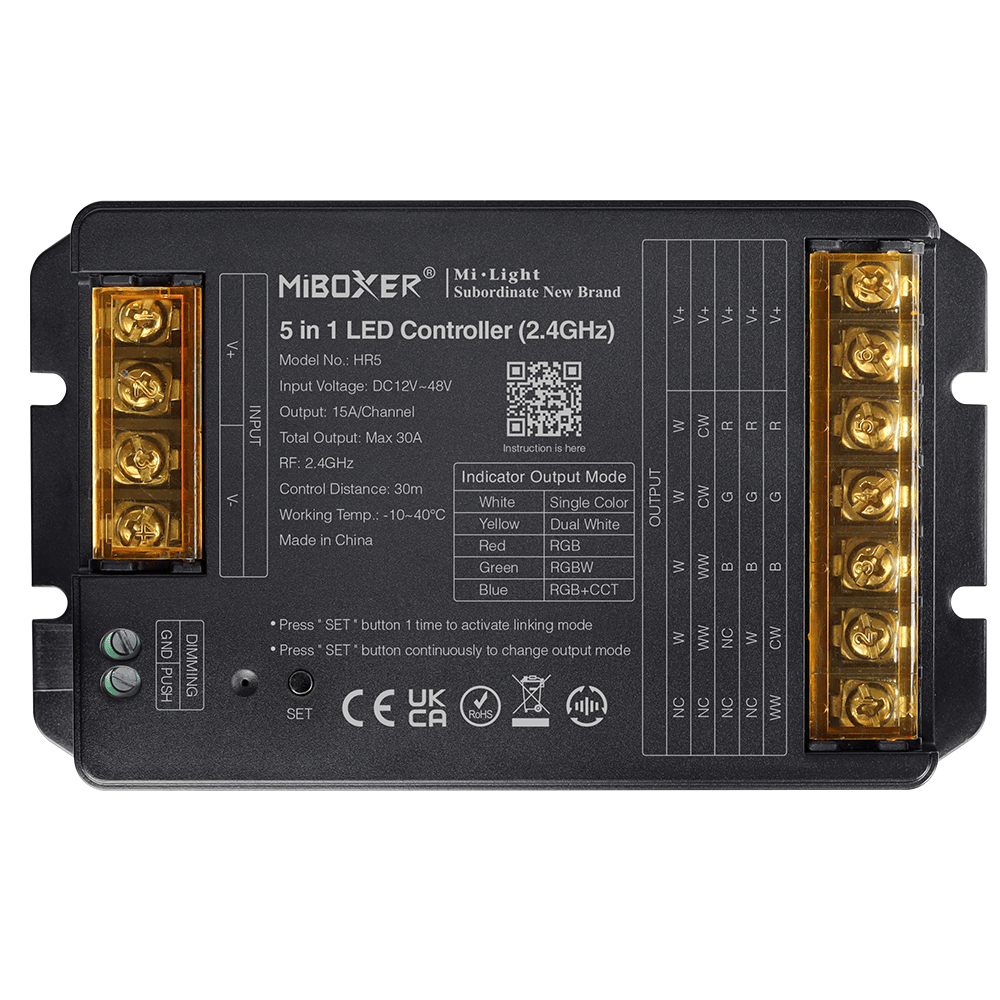 Kontroler 5w1 LED 12-48VDC&nbsp;30A