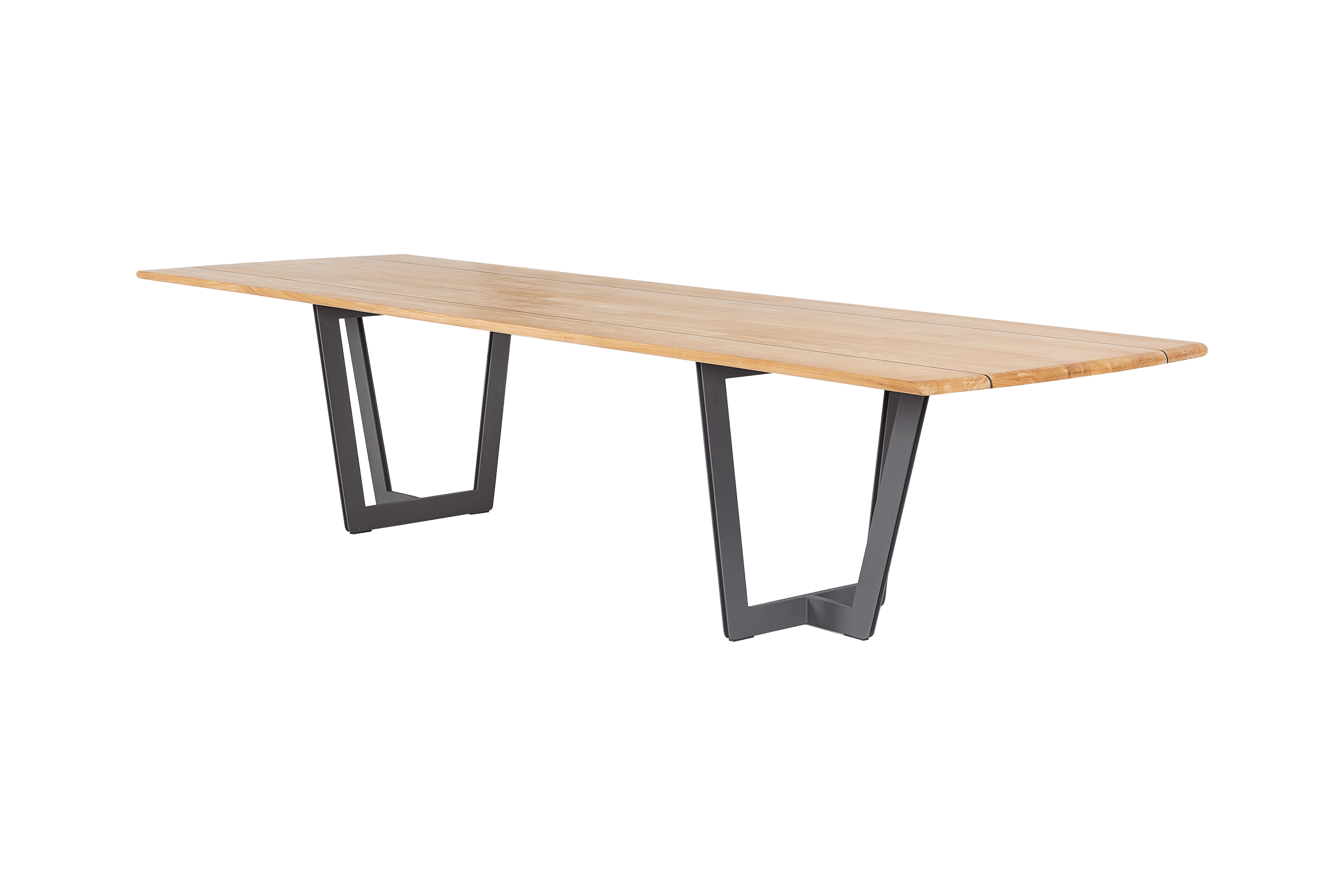 Tafel met teakblad XL