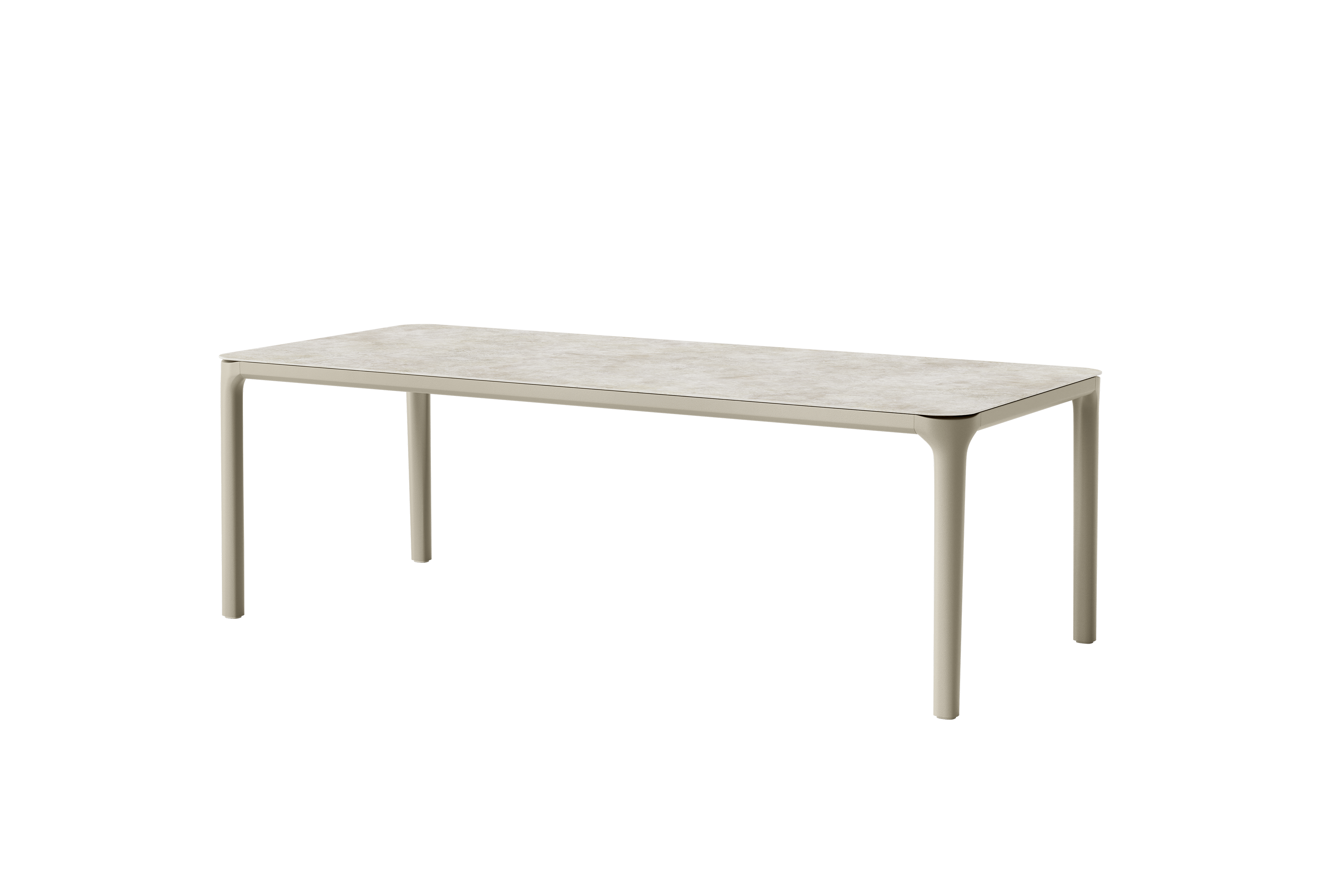 Tafel met teakblad L