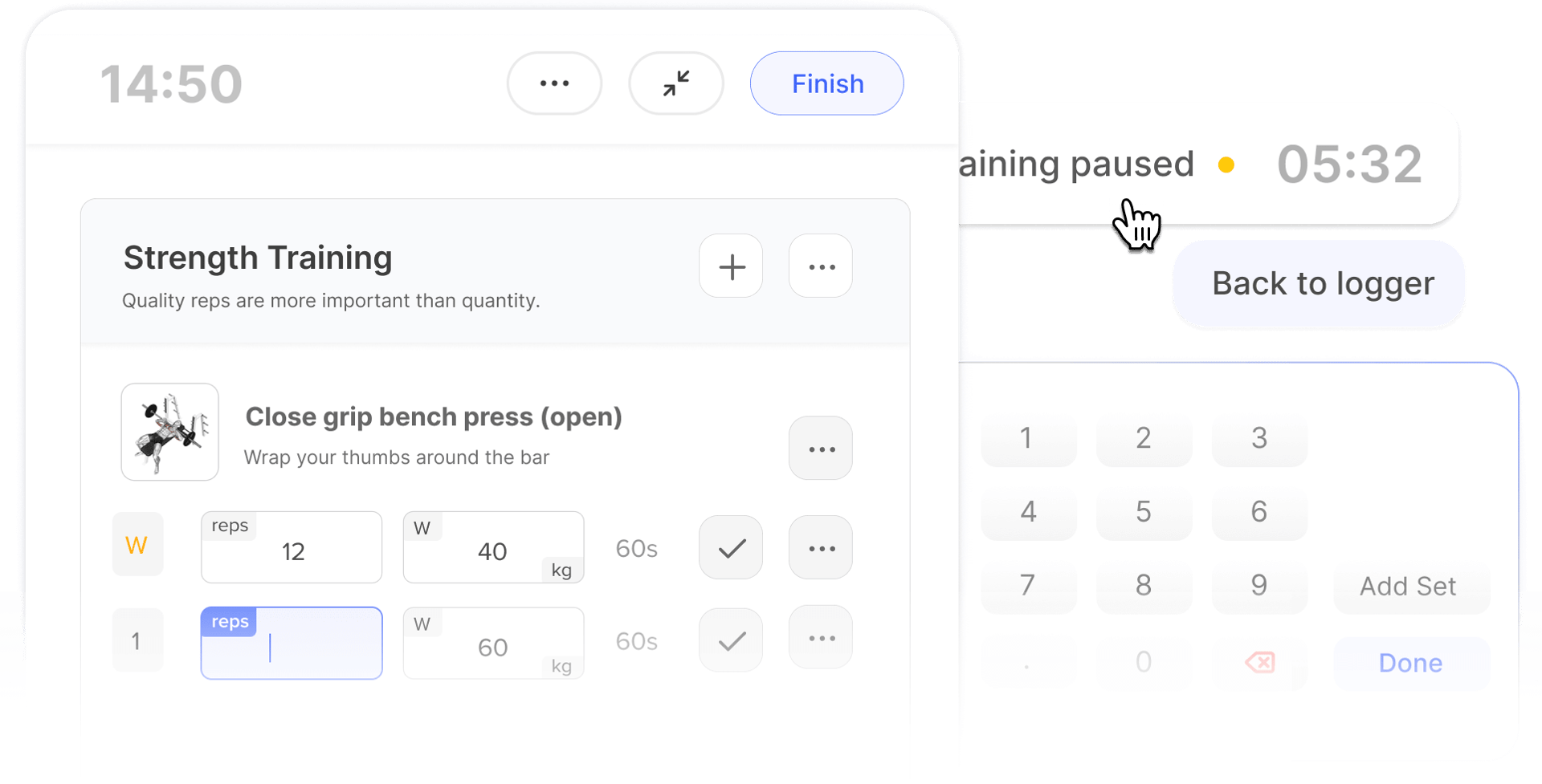best workout logging experience