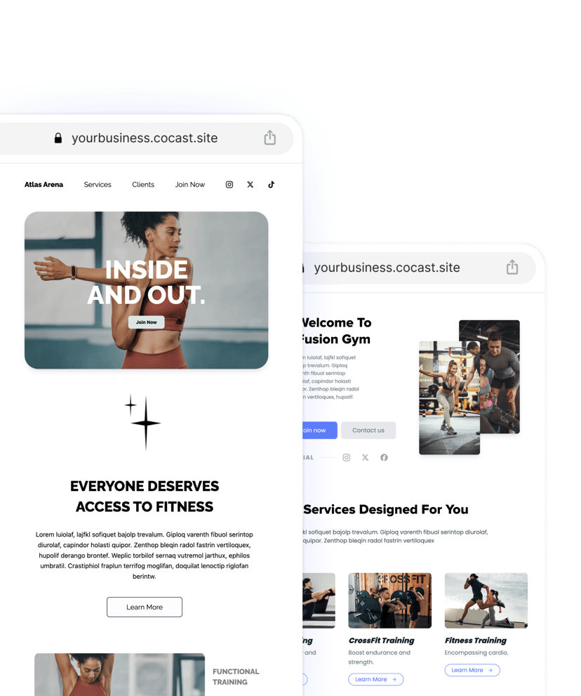 website builder templates