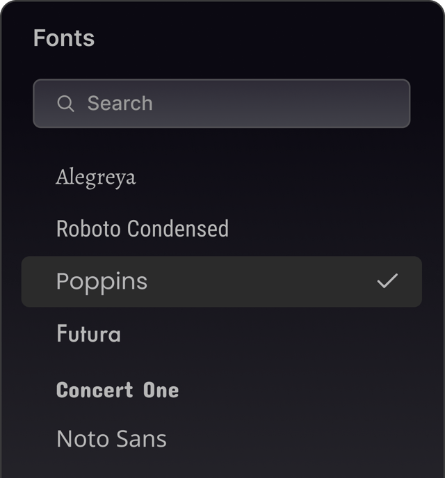 fonts