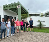 Ambiente universitário em campus da UNIPAMPA no Rio Grande do Sul.
