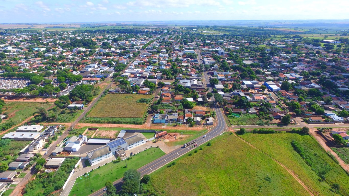 Vista aérea de Mundo Novo (MS)