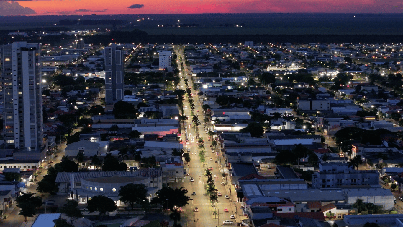 Vista aérea de Campo Novo do Parecis MT