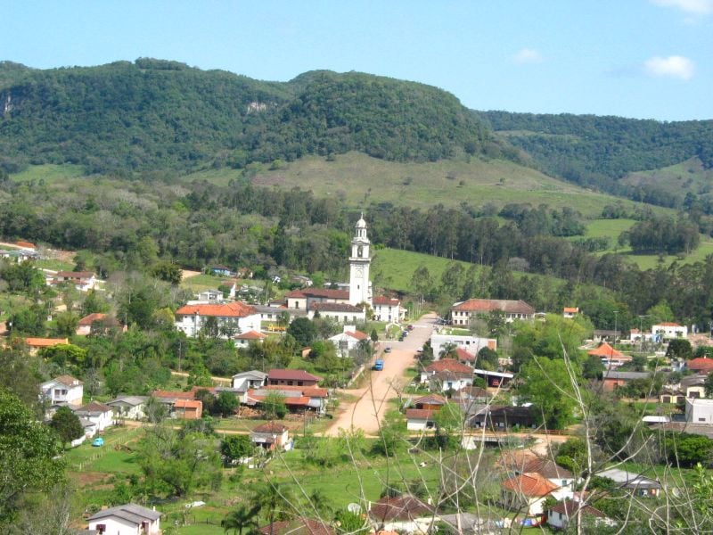 Vista aérea de Dona Francisca RS
