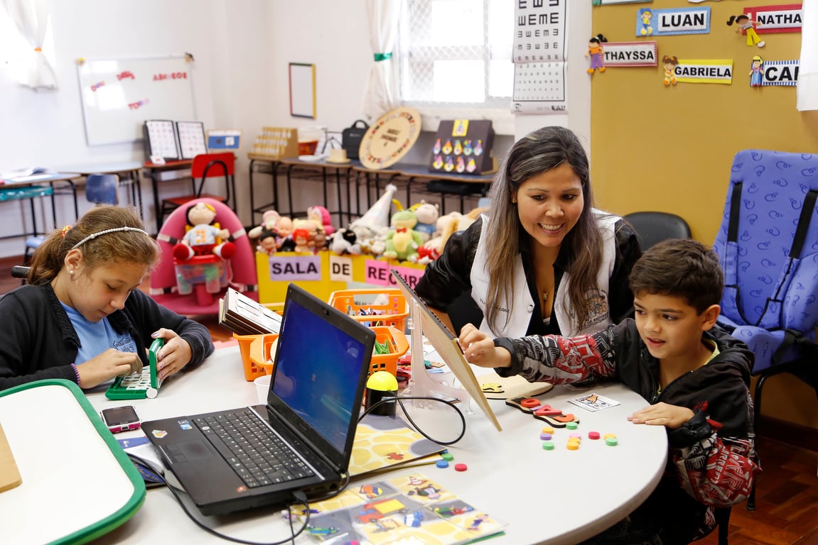 Sala de aula na educação infantil e inclusiva