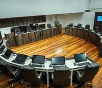 Imagem ilustrativa de plenário legislativo da Câmara de Vereadores de Balneário Camboriú SC.