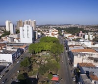 Vista aérea de São João da Boa Vista SP.