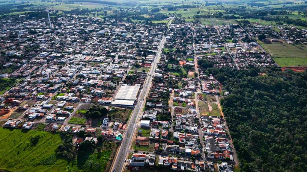 Vista aérea de Iporã PR