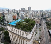 Vista do centro de São Paulo com destaque para o Edifício Matarazzo, sede da Prefeitura. (Foto: Prefeitura SP)