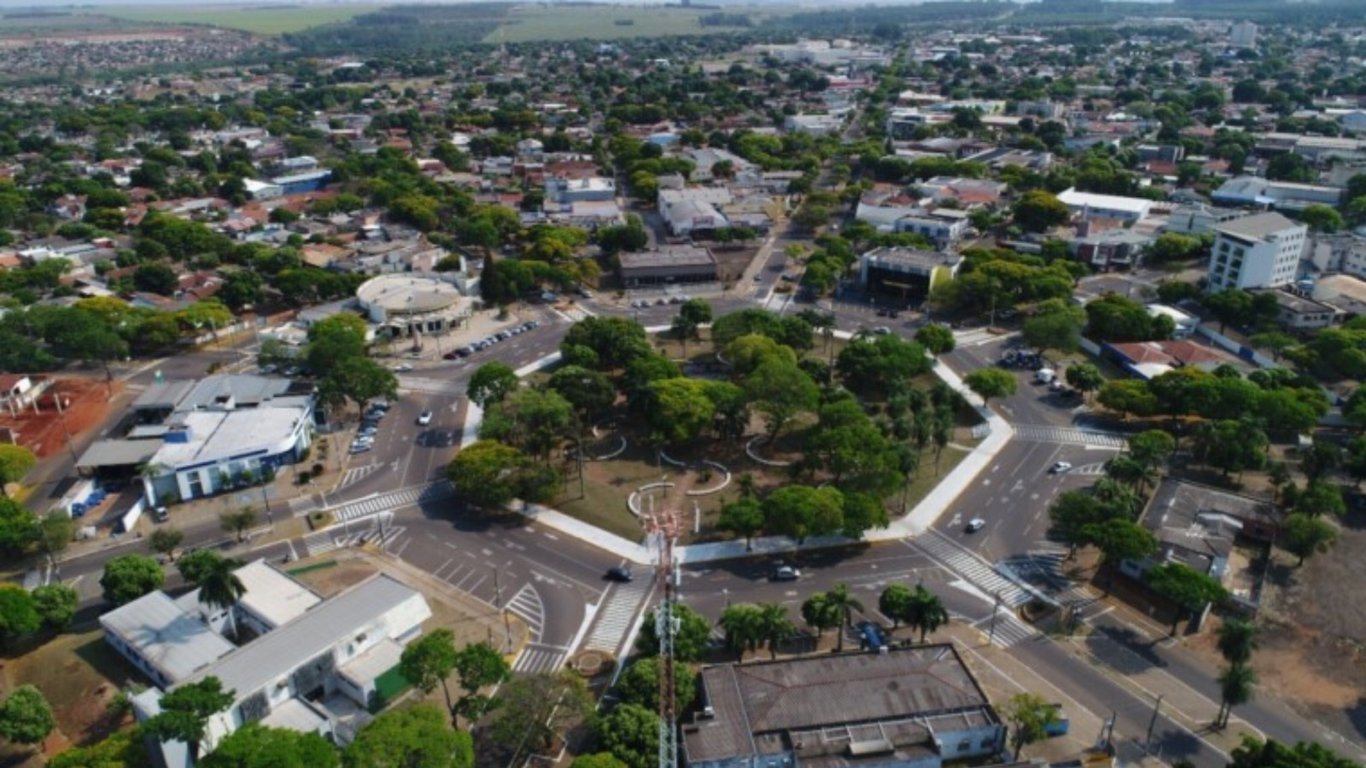 Vista urbana de Naviraí (MS)