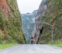 Serra do Corvo Branco na SC-370, ligação entre Grão-Pará e Serra Catarinense.