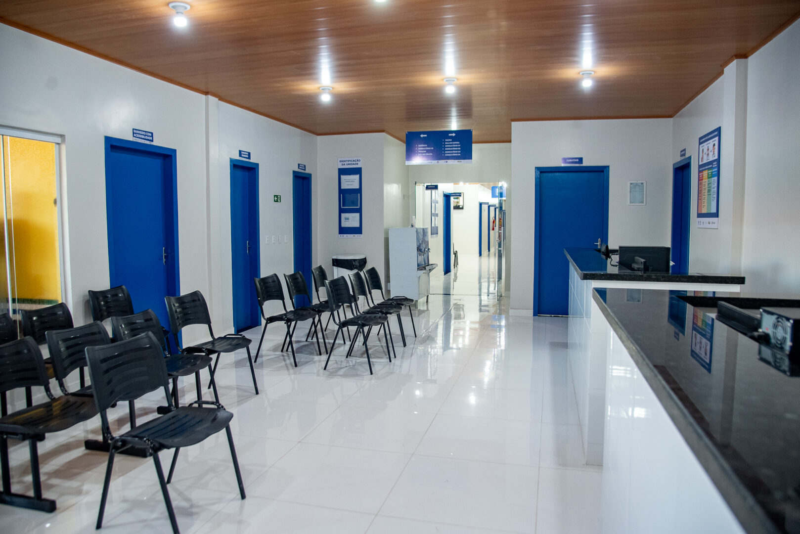 Ambiente de atendimento em unidade básica de saúde