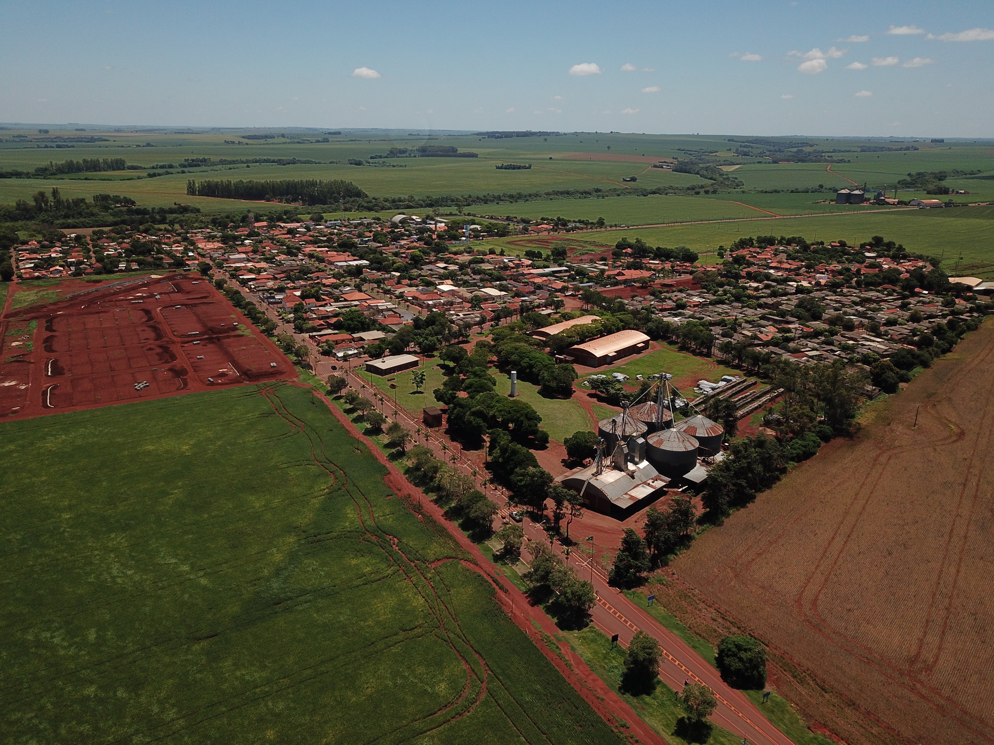 Vista aérea de Cruzália SP