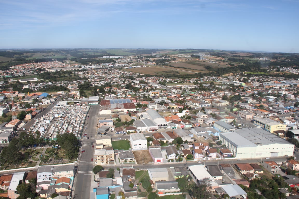 Vista aérea de Palmeira PR