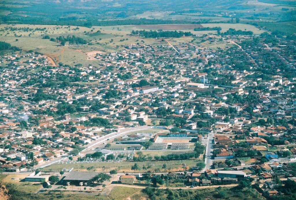 Vista aérea de Bambuí, no Centro-Oeste de Minas Gerais