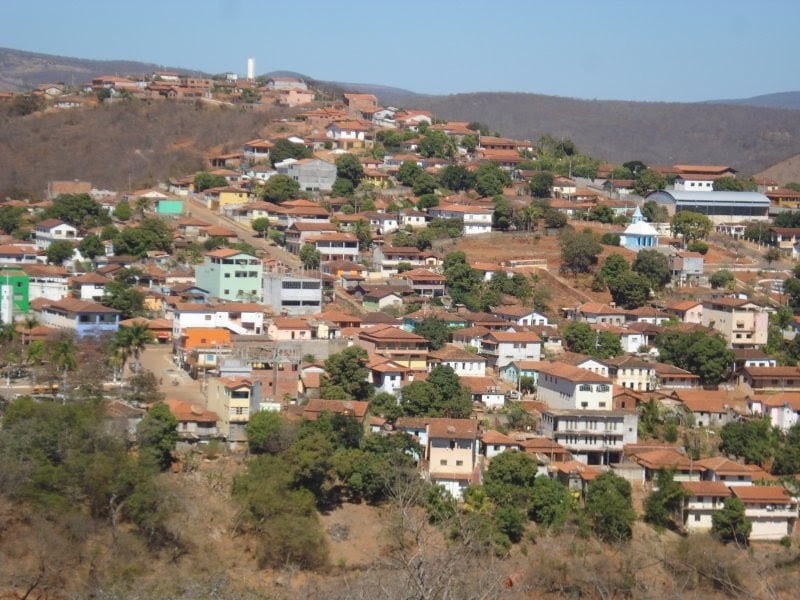 Vista de Berilo MG, no Vale do Jequitinhonha