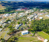 Vista aérea do campus da Universidade Federal de Lavras UFLA, em Lavras MG