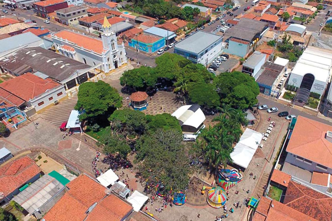 Vista aérea de Santo Antônio de Posse SP