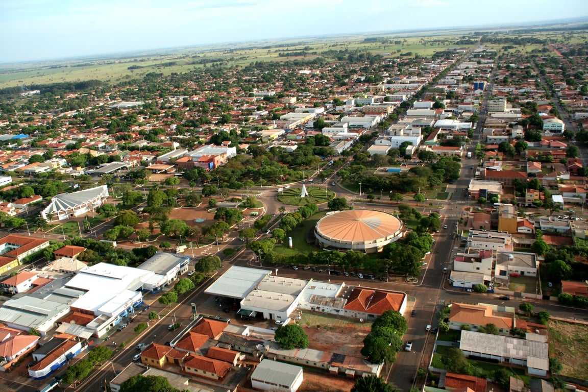Vista aérea de Nova Andradina MS