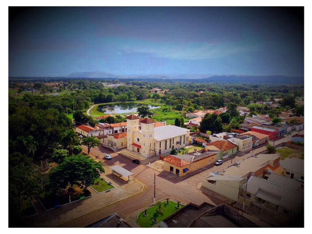 Vista aérea de Rosário Oeste MT