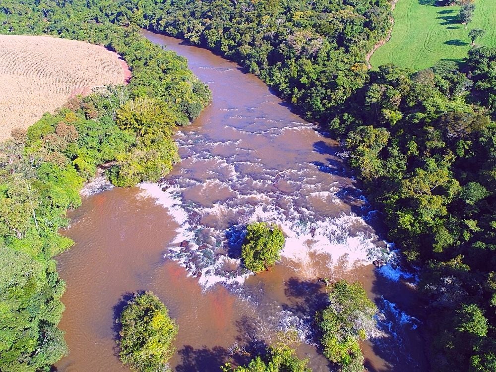 Vista aérea de Santa Cruz do Rio Pardo SP