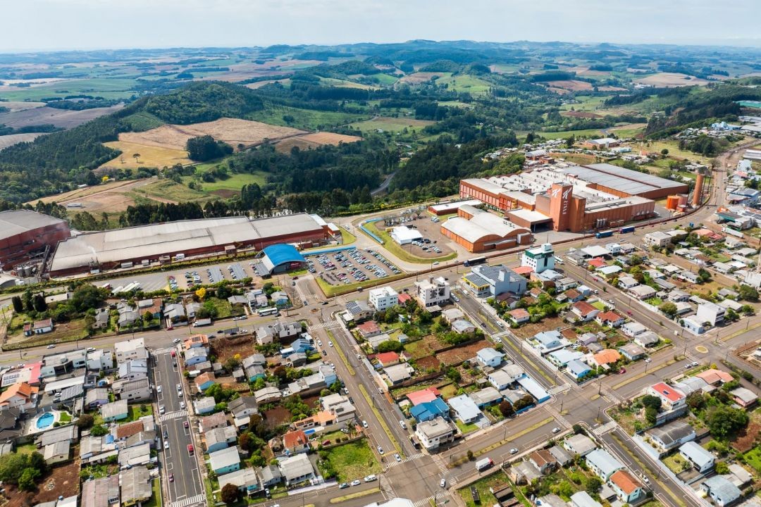 Vista aérea de São Lourenço do Oeste SC