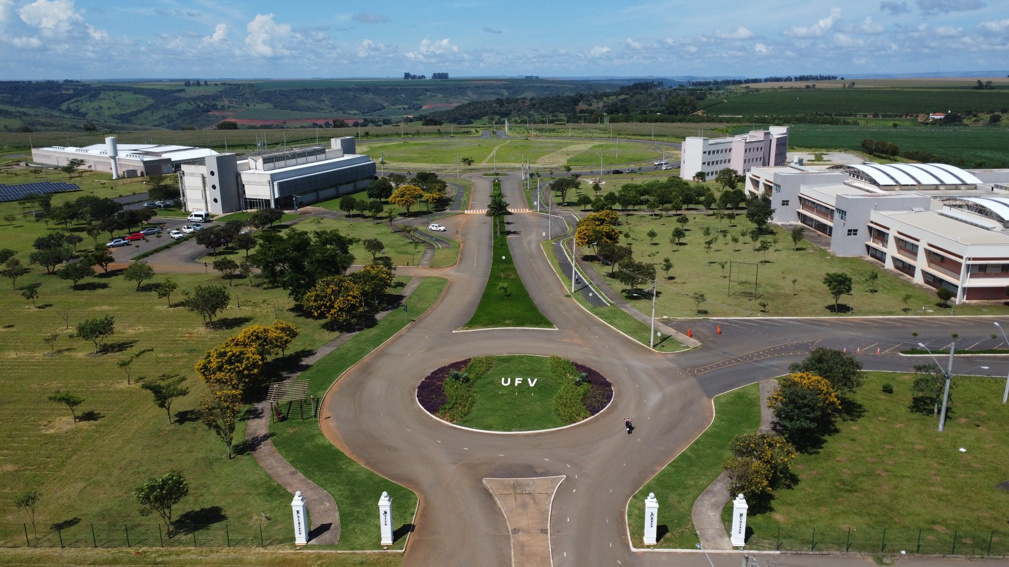 Vista aérea do Campus UFV Rio Paranaíba