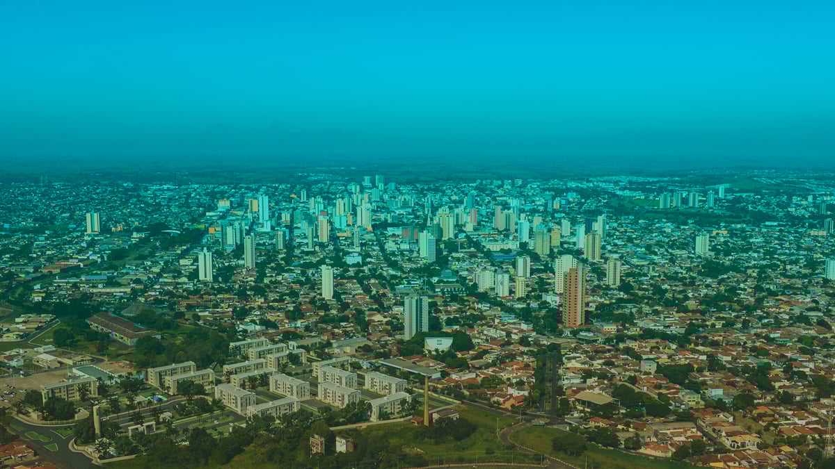 Vista aérea de Presidente Prudente, SP