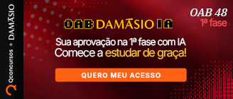 Banner Sua aprovação na 1ª fase com IA. Comece a estudar de graça! 