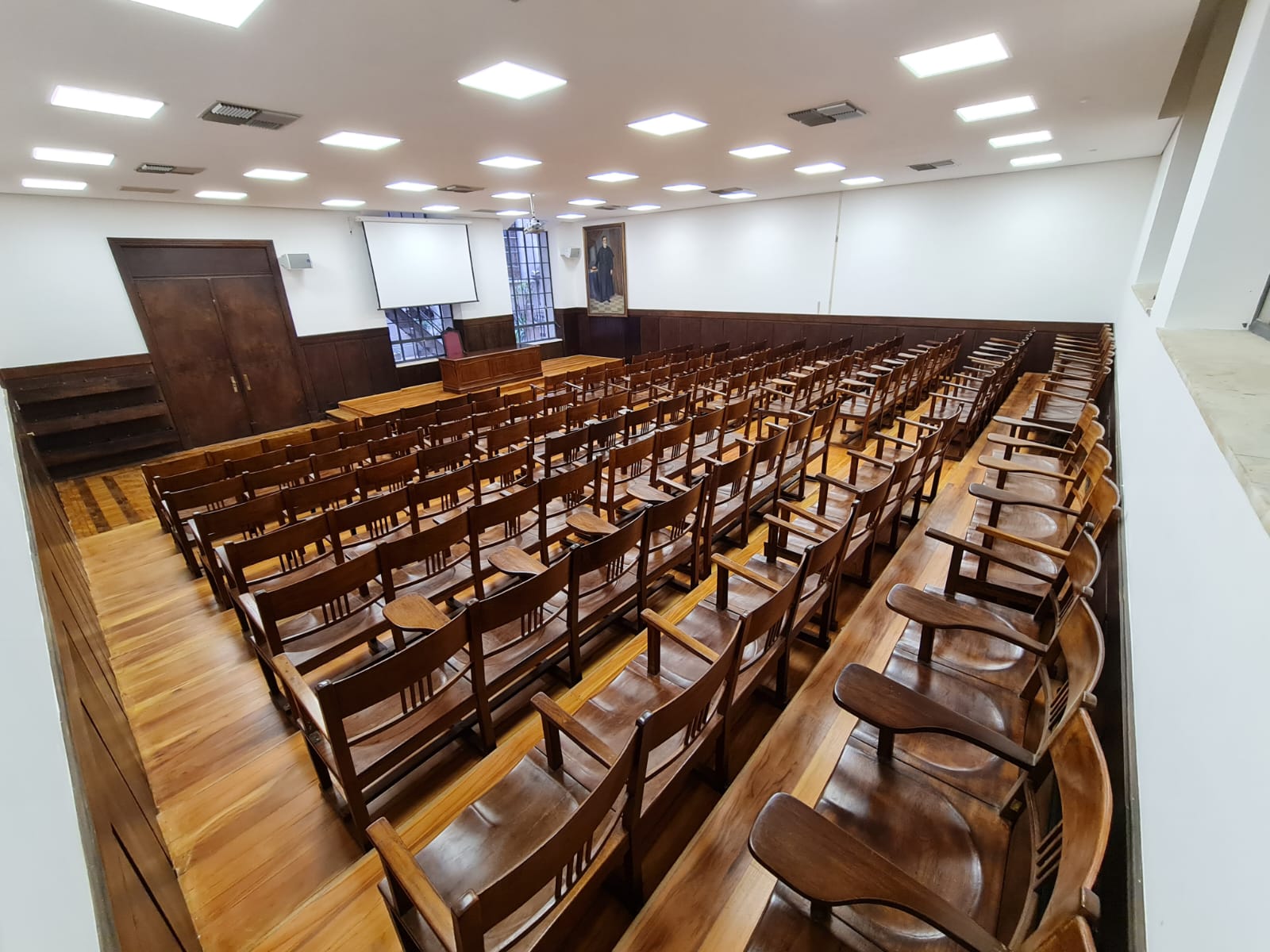 Sala de aula universitária no Brasil, ambiente acadêmico