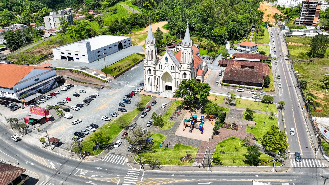 Vista urbana de Indaial SC