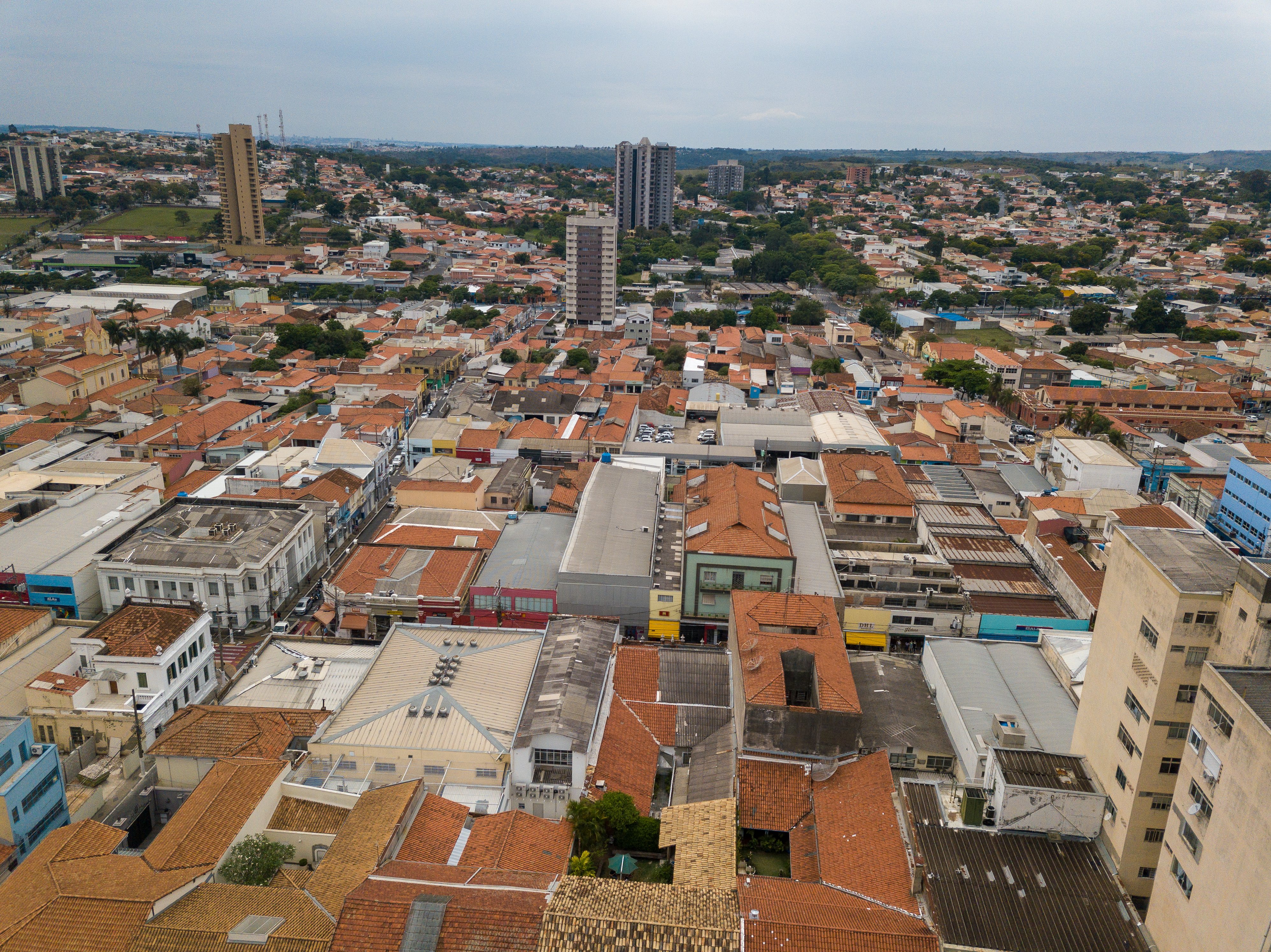 Vista urbana de Pedregulho, interior de São Paulo