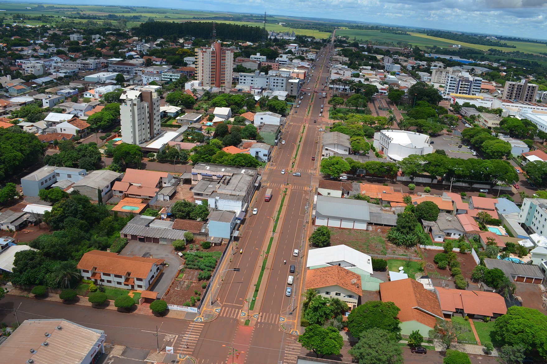 Vista urbana de Palotina PR