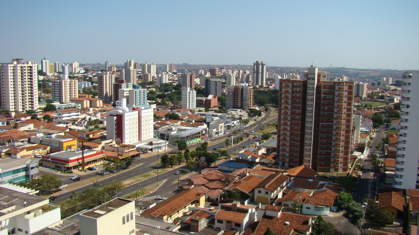 Vista aérea de Bauru SP