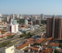 Vista aérea de Bauru SP, município que terá aplicação de provas da seleção da FERSB.