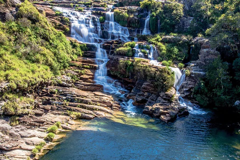 Cachoeira na Serra da Canastra, região de Delfinópolis MG