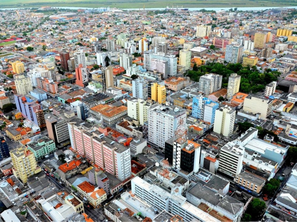 Vista aérea de Pelotas (RS)
