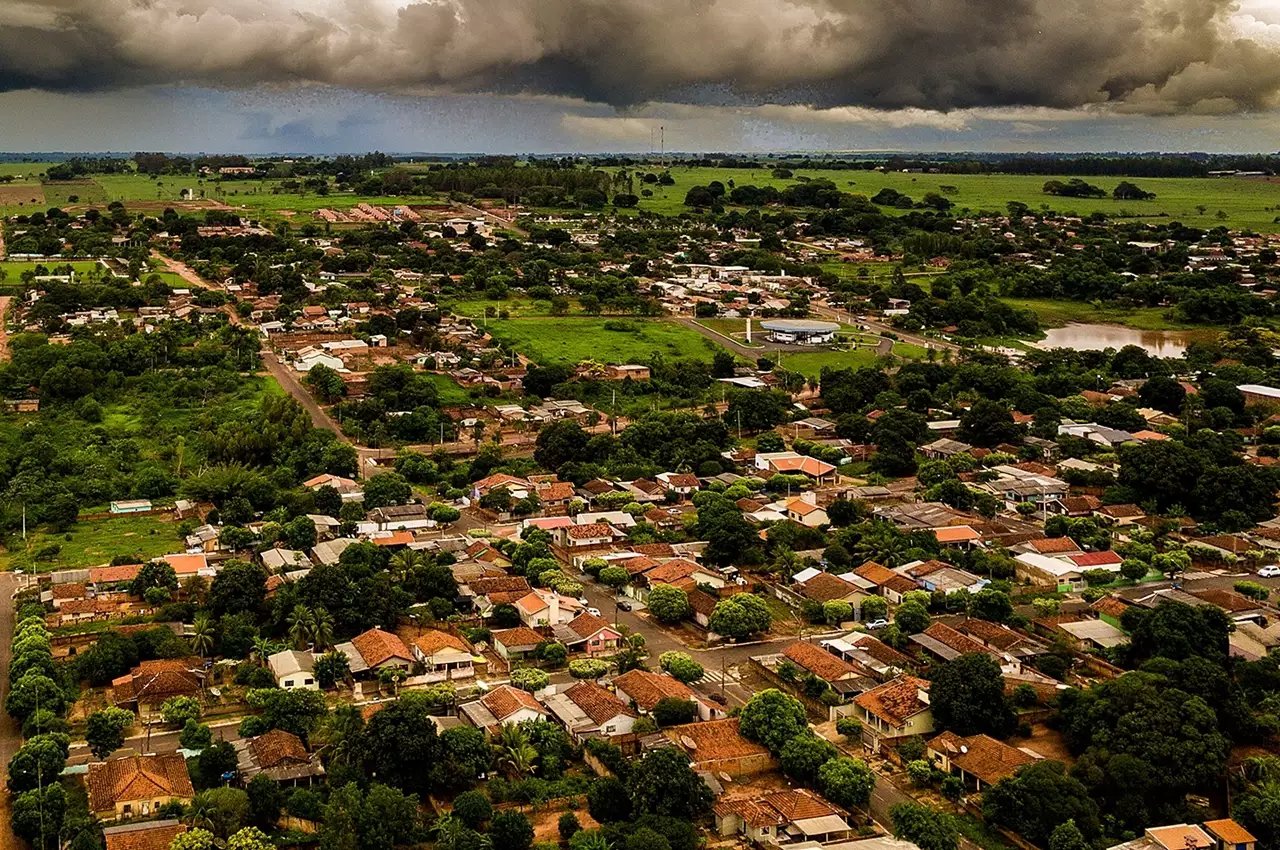 Vista aérea de Glória de Dourados MS