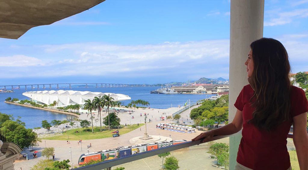 Vista aérea do Rio de Janeiro e Baía de Guanabara, área de atuação do 1º Distrito Naval