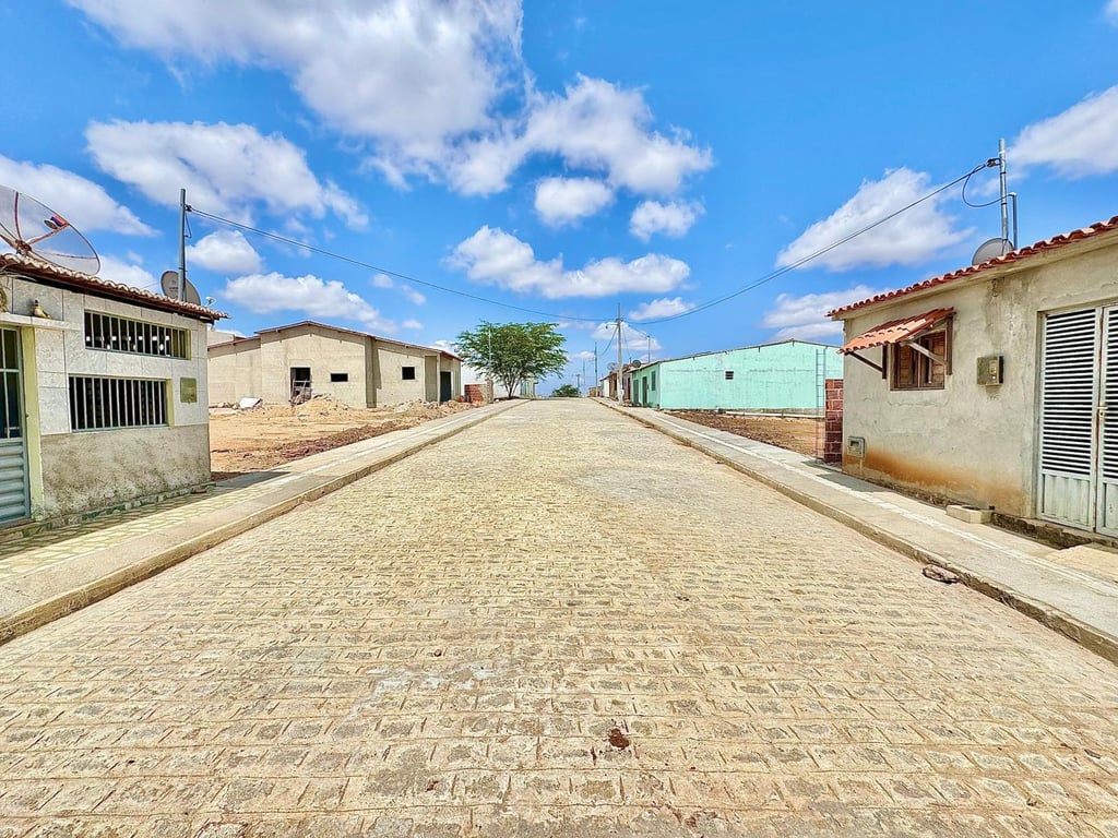Vista urbana de São José dos Cordeiros PB, no Cariri paraibano