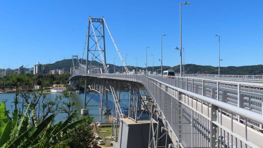 Ponte Hercílio Luz, em Florianópolis