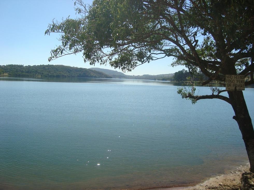 Vista aérea de área de lazer em Cláudio MG