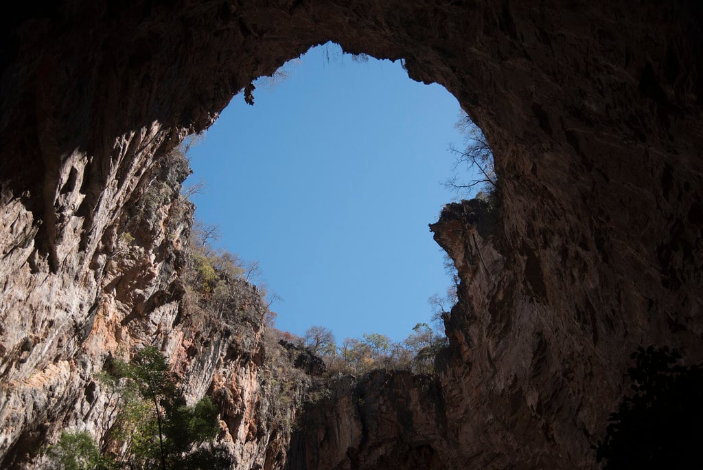 Formações calcárias no Parque Nacional Cavernas do Peruaçu, em Minas Gerais