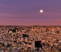 Vista aérea de Juiz de Fora, Minas Gerais.