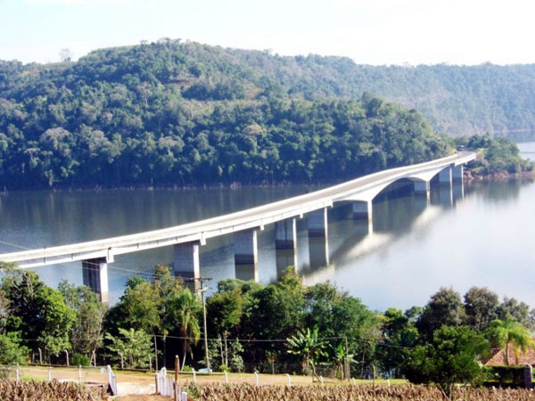 Vista aérea de Concórdia, no Oeste catarinense